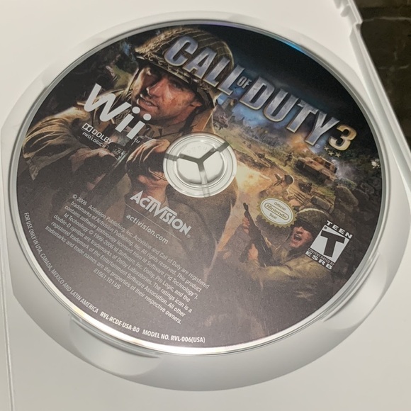 NINTENDO Wii Call of Duty 3 2006 Complete w/ Manual - Picture 4 of 6
